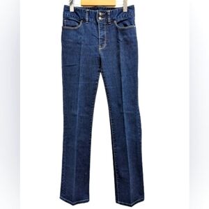 Boston Proper women's dark blue straight jeans size 28